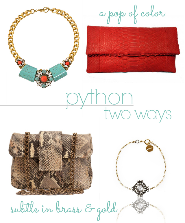 Python bags, styled 2 ways - GIRISSIMA.com