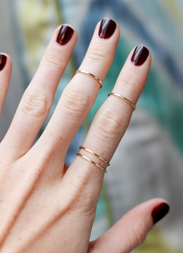 delicate knuckle rings