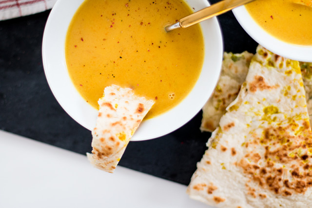 recipe: curried sweet potato & pumpkin soup - Bikinis & Passports