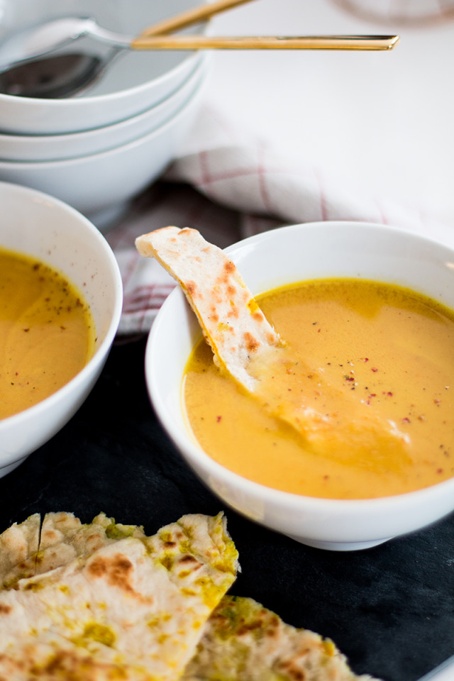 recipe: curried sweet potato & pumpkin soup - Bikinis & Passports