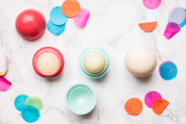 5 Beauty Products Worth Re-Buying: eos lip balm vanilla bean | Bikinis & Passports