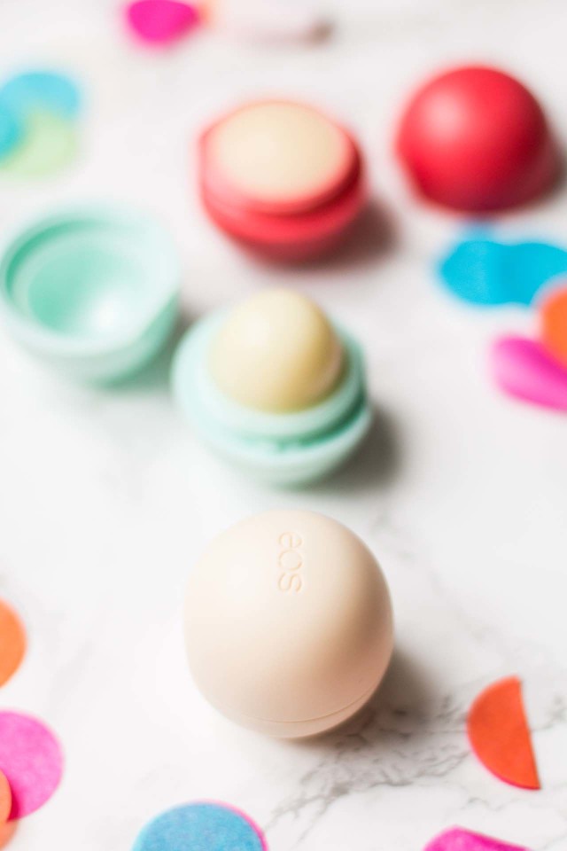 5 Beauty Products Worth Re-Buying: eos lip balm vanilla bean | Bikinis & Passports