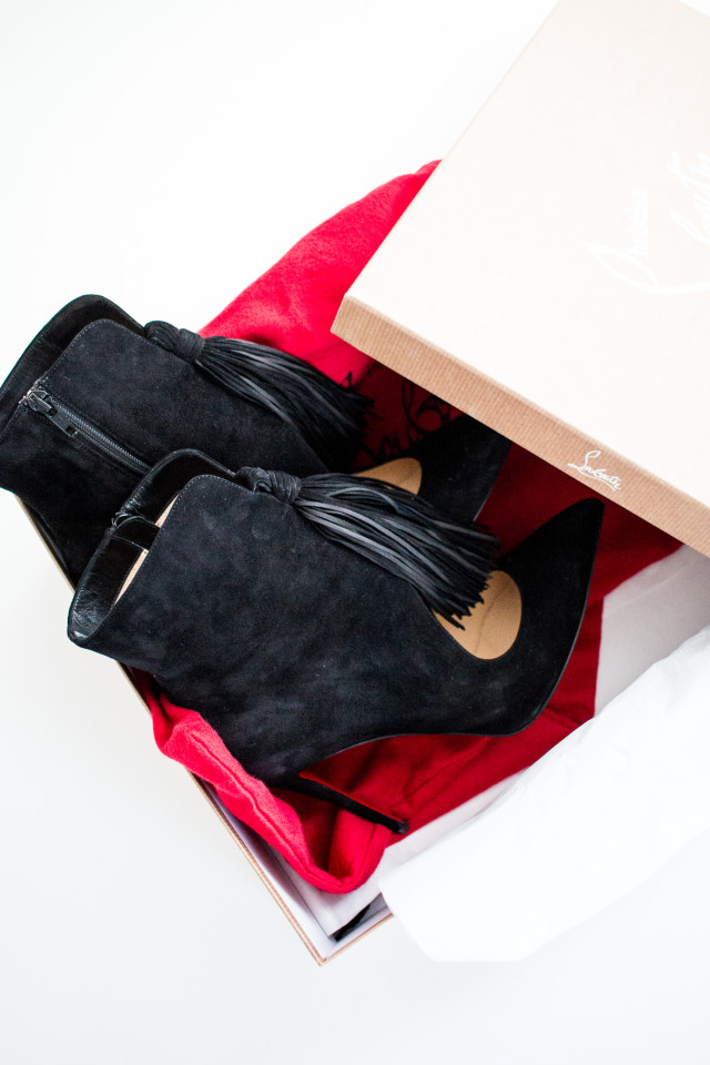 Birthday Present: Christian Louboutin Ottocarl Black Booties | Bikinis & Passports