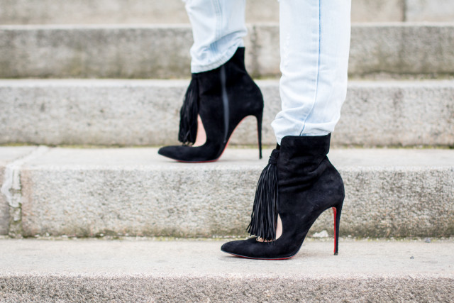 OUTFIT: Christian Louboutin Ottocarl Booties in Black