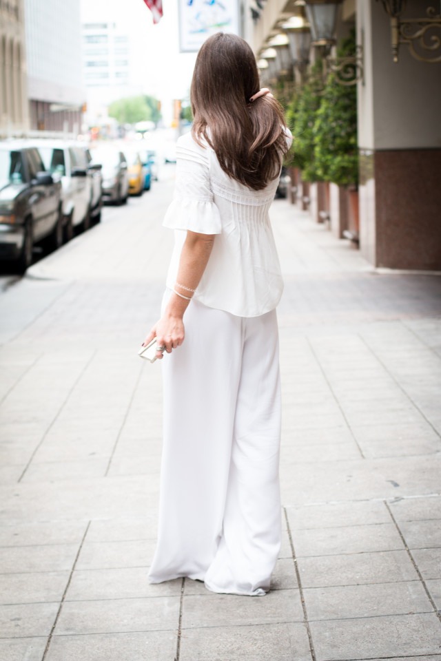 OUTFIT: white palazzo pants - 3 ways to wear - Bikinis & Passports