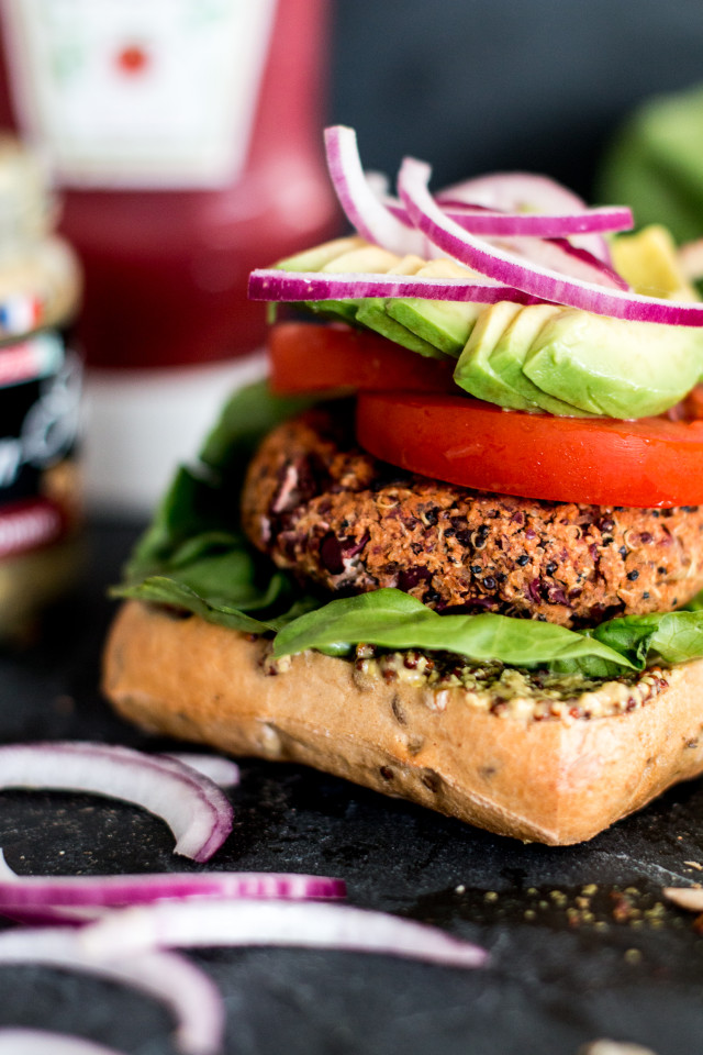 Vegan Quinoa Burger Recipe | Bikinis & Passports