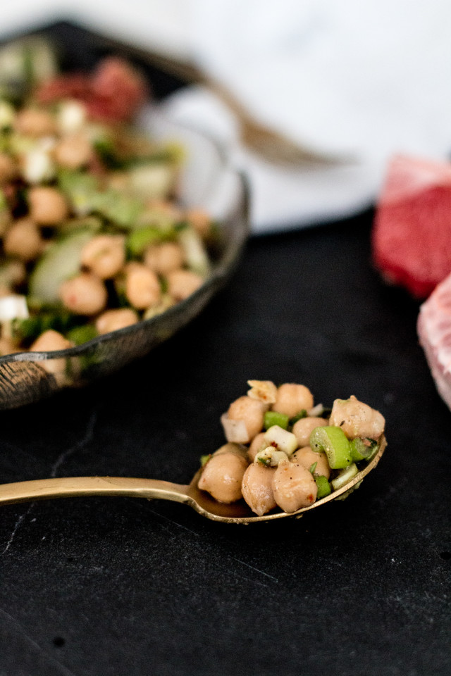 Recipe: Healthy Chickpea Salad with Grapefruit & Avocado | Bikinis & Passports