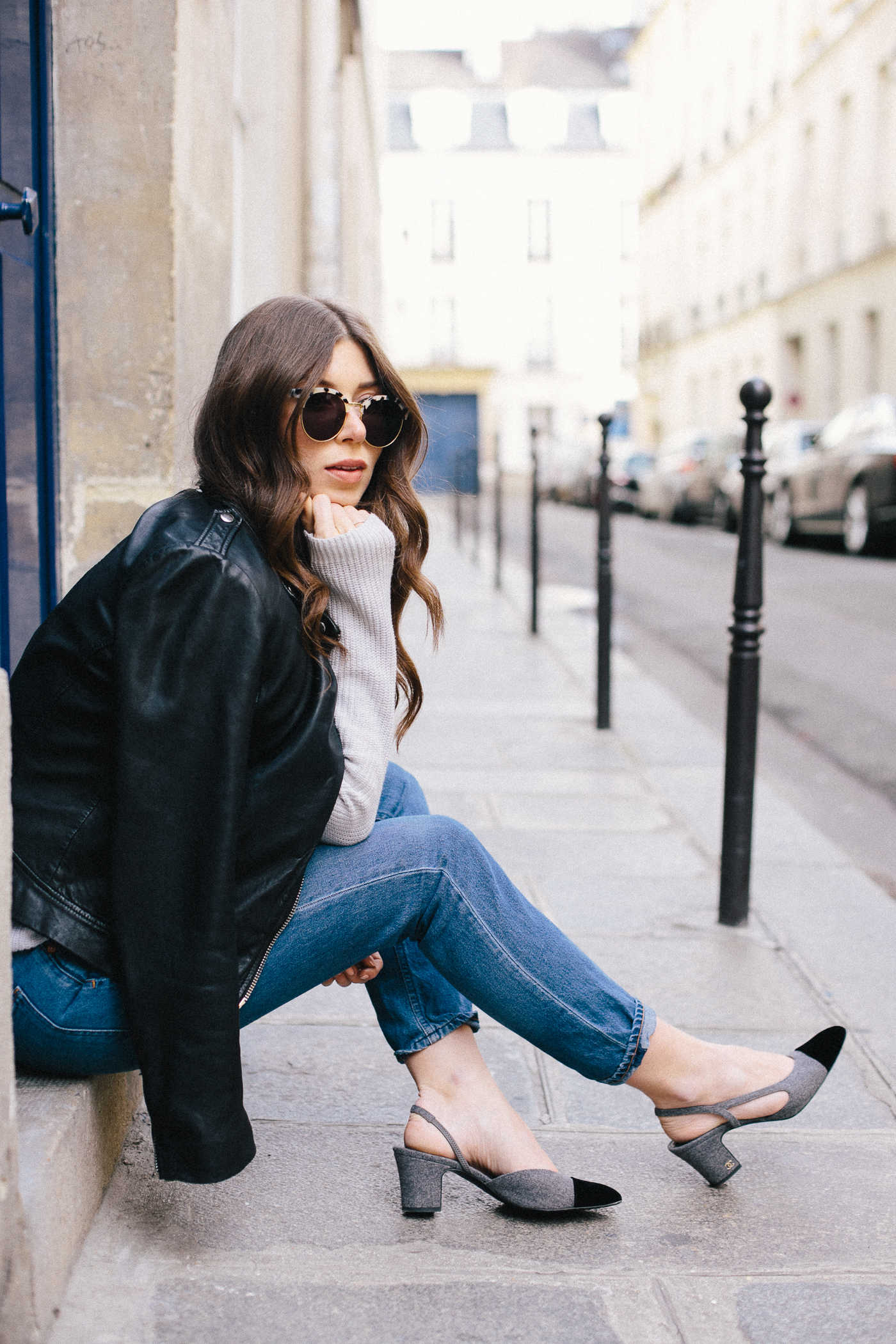 Chanel slingback heels, Outfit in Paris - Bikinis & Passports