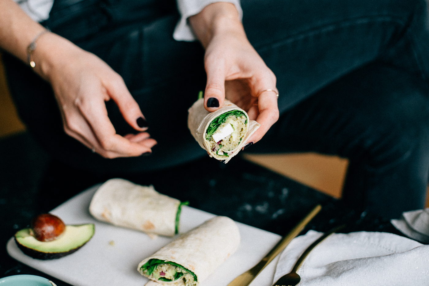 Green Quinoa Wrap Recipe - Bikinis & Passports