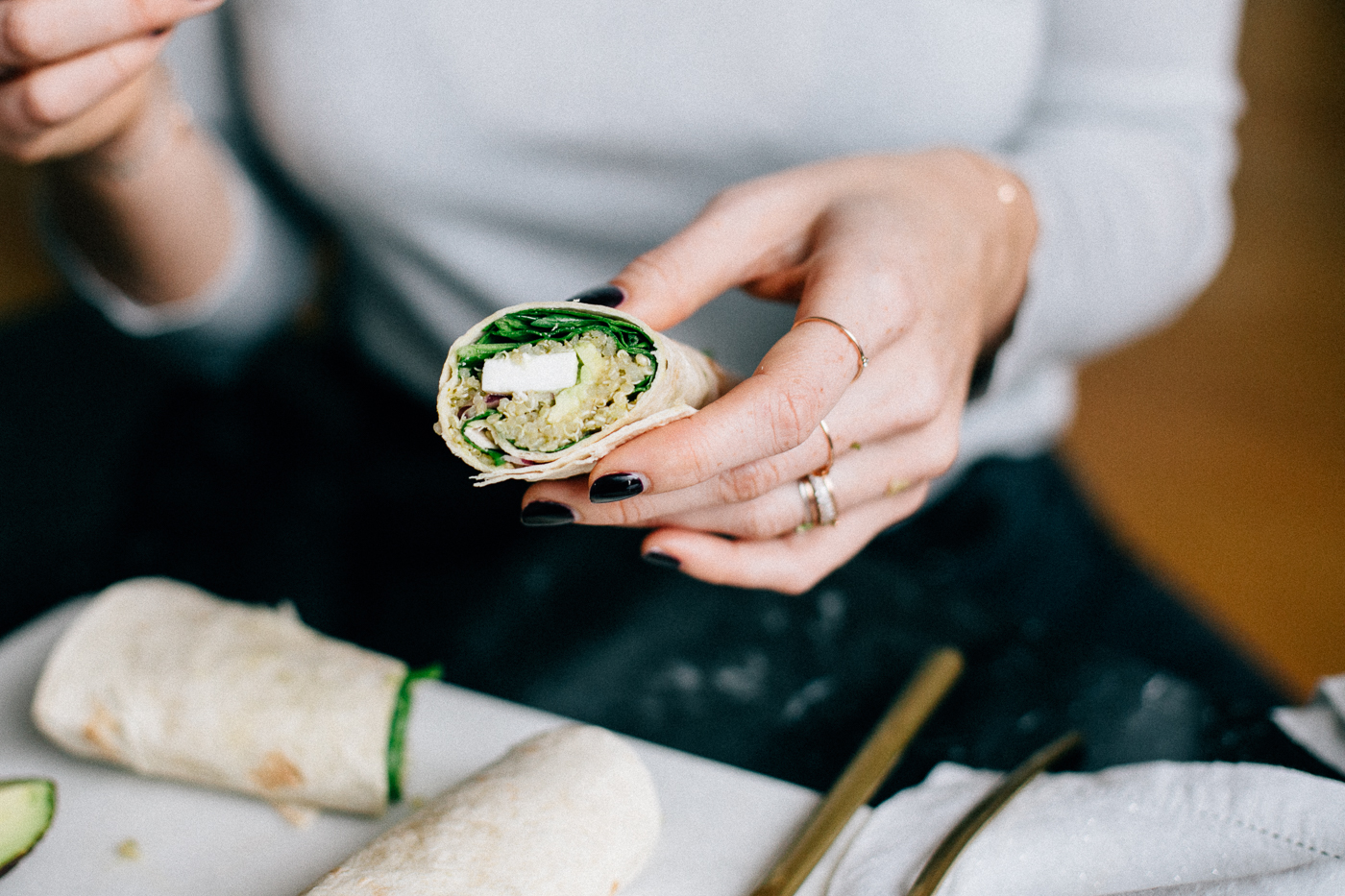 Green Quinoa Wrap Recipe - Bikinis & Passports