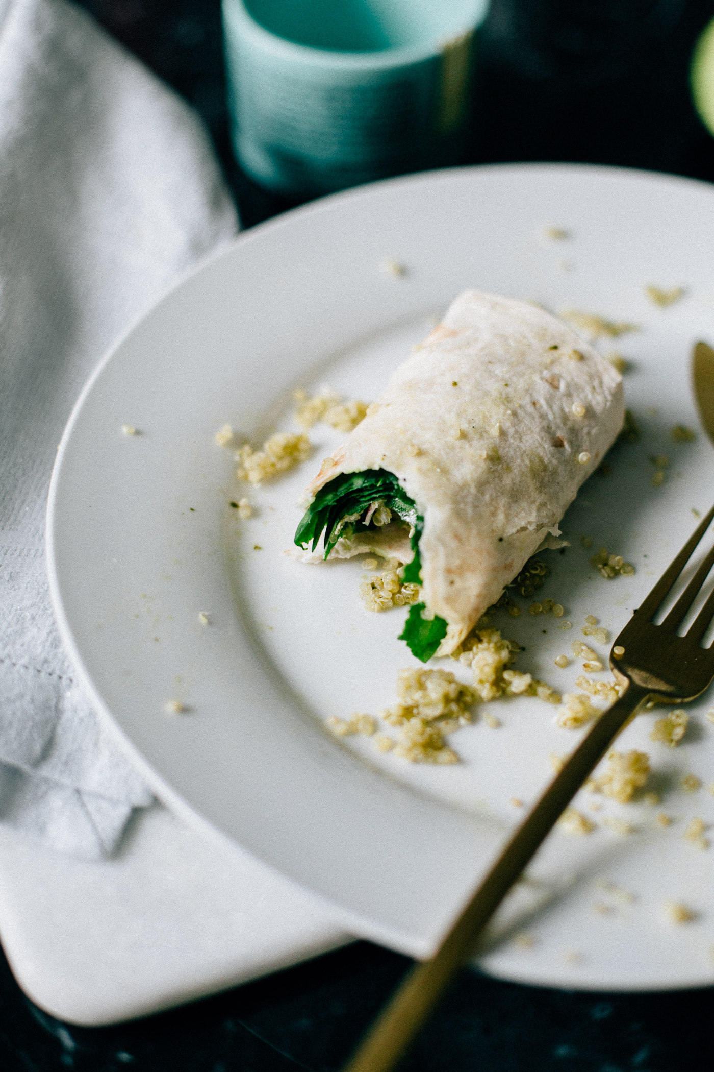 Green Quinoa Wrap Recipe - Bikinis & Passports