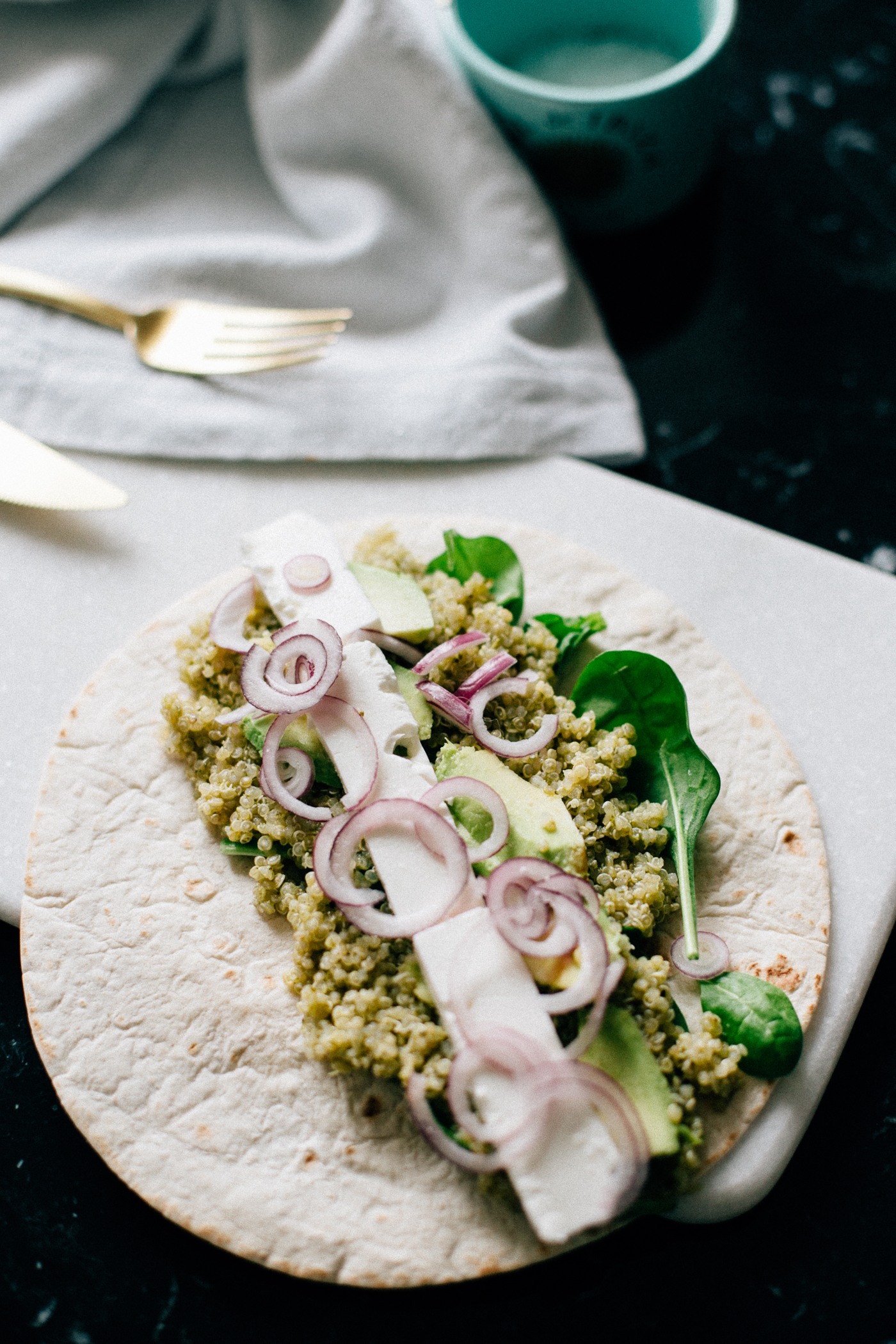 Green Quinoa Wrap Recipe - Bikinis & Passports