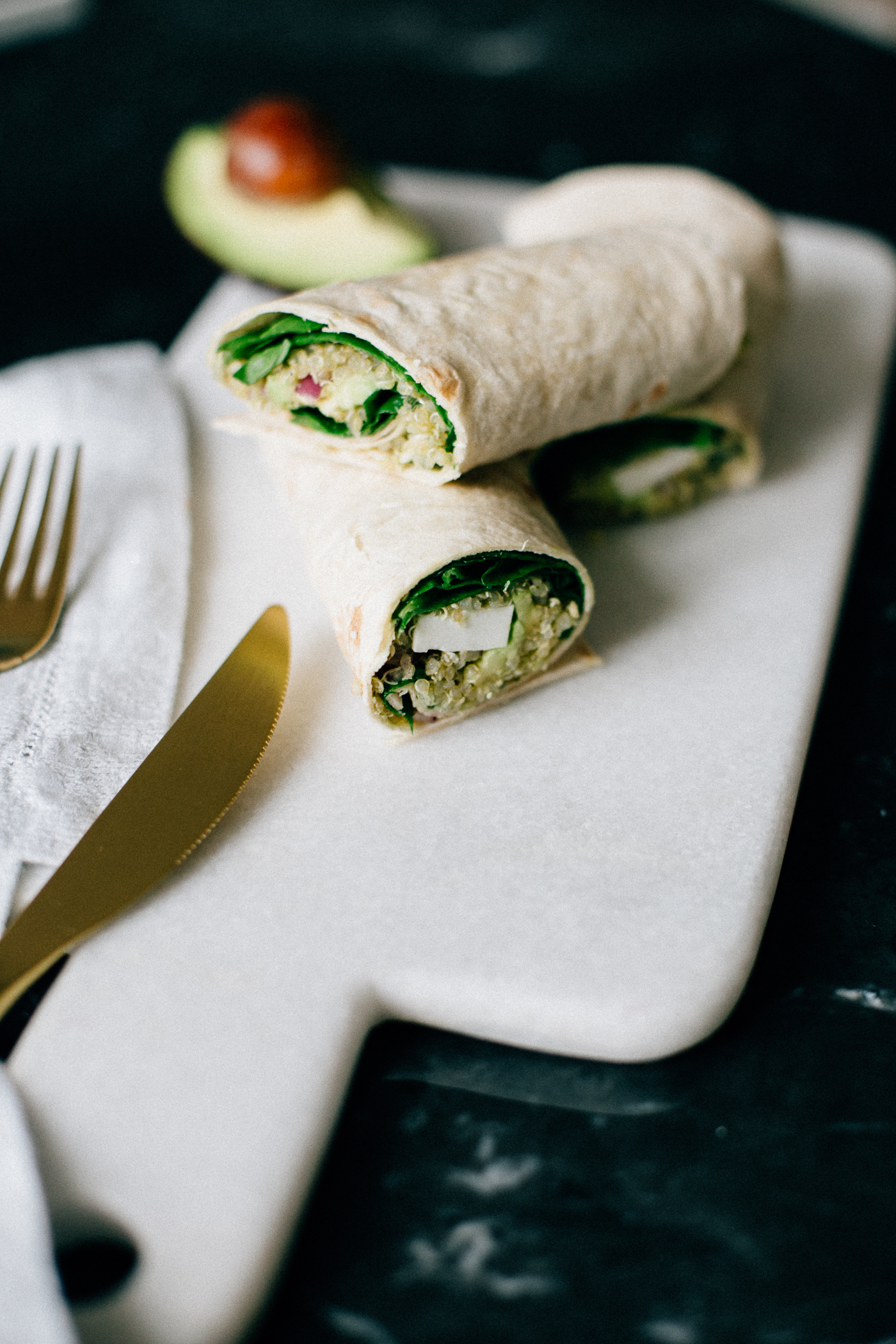 Green Quinoa Wrap Recipe - Bikinis & Passports