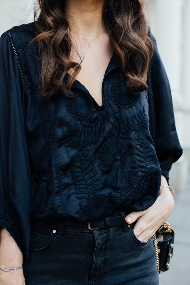 OUTFIT: black boho blouse ZARA | Bikinis & Passports