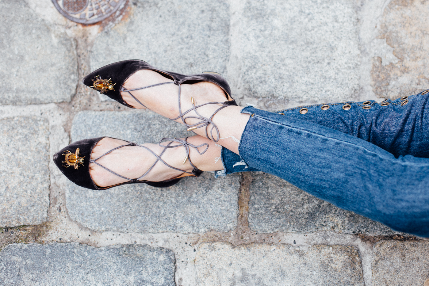 Aquazzura Lace-Up Flats | Bikinis & Passports