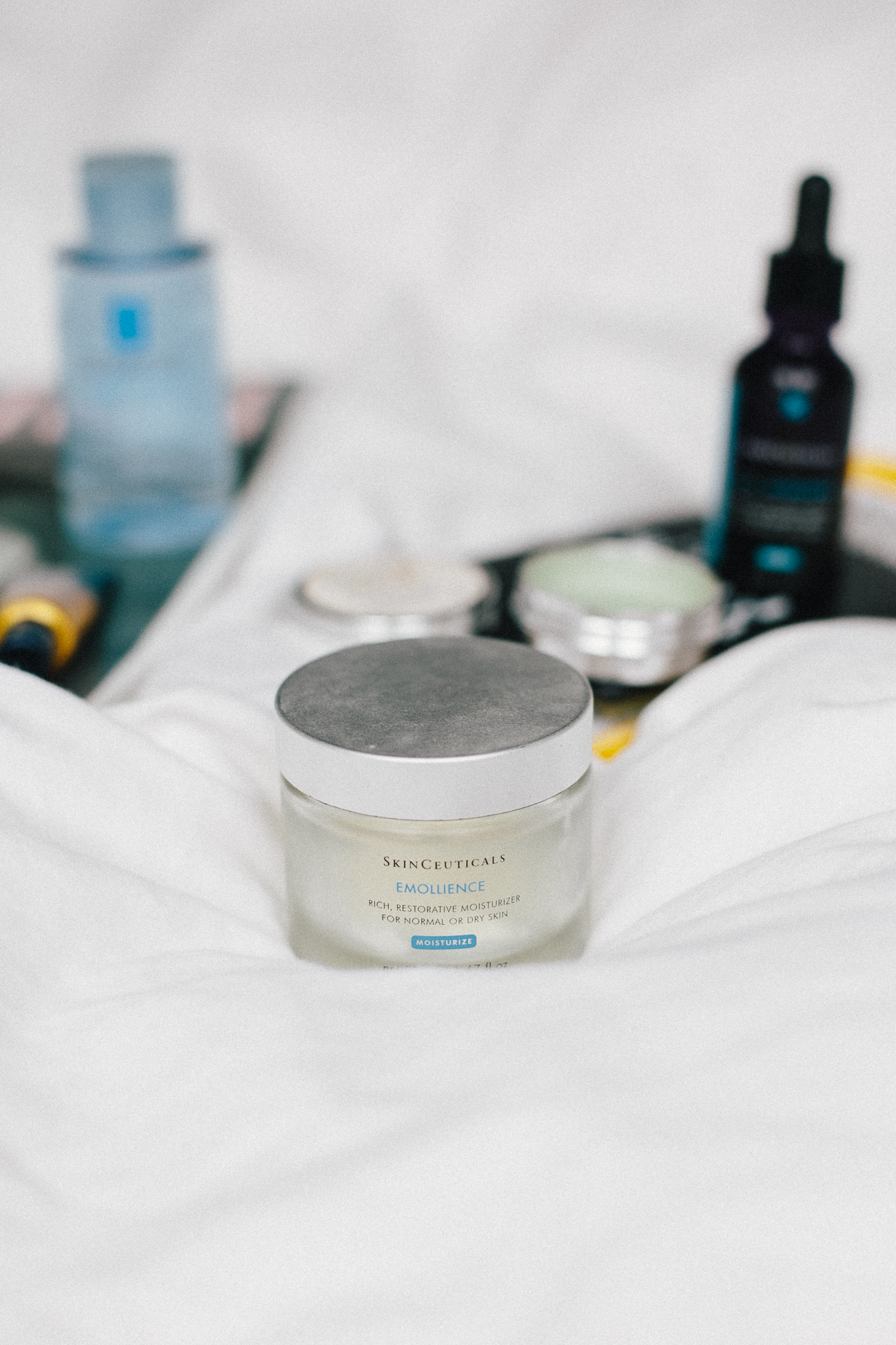 In-Flight Beauty Essentials: SkinCeuticals Emollience | Bikinis & Passports