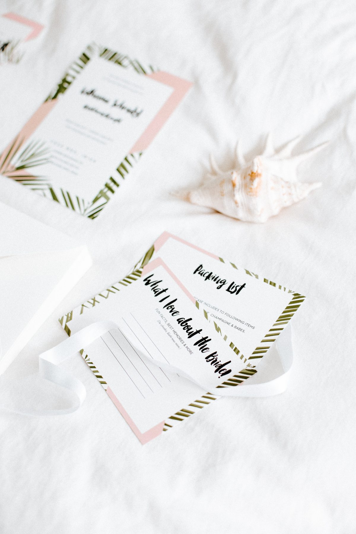 DIY Bachelorette Invites - Tropical Theme for Ibiza | Bikinis & Passports