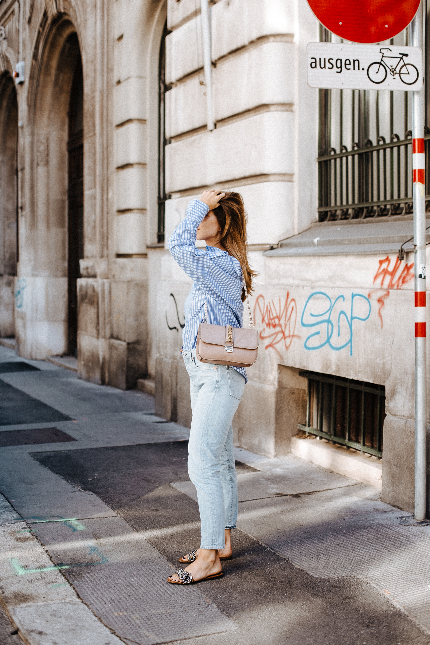 One-Shoulder Stripe Blouse EDITED Wien | Bikinis & Passports